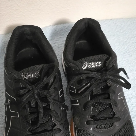Asics Black and Tan Athletic Shoes with Gum Sole - Picture 2 of 15